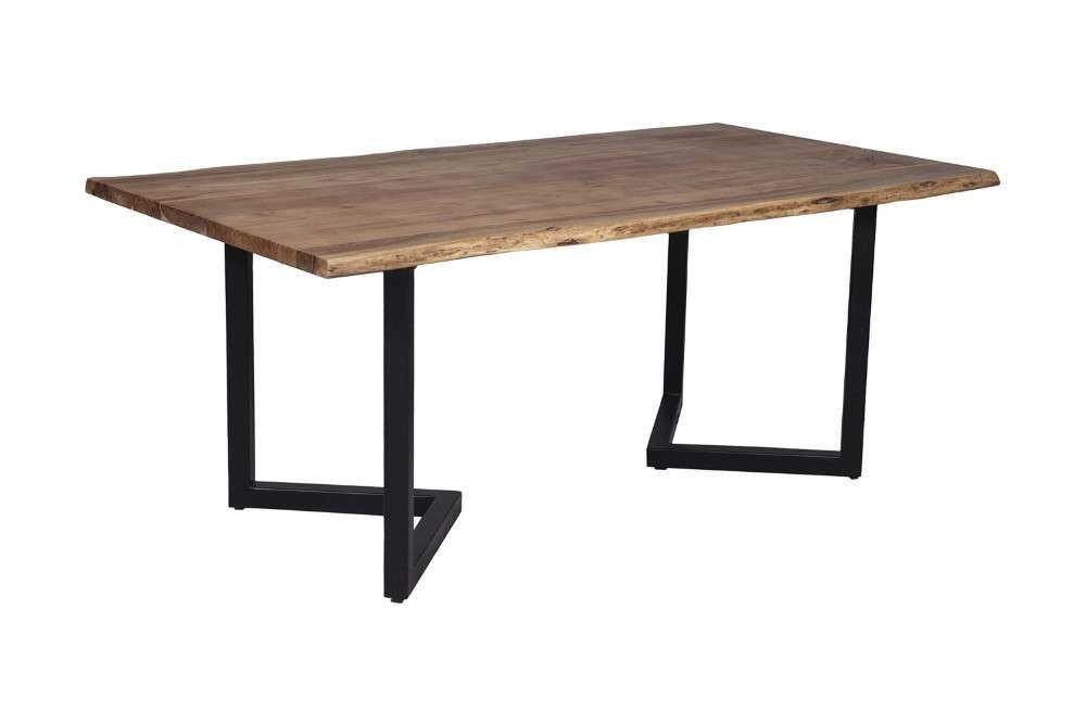 Porter Designs -  Manzanita Live Edge Solid Acacia Wood Dining Table, Natural - 07-196-01-DT82NV-KIT veiw 3