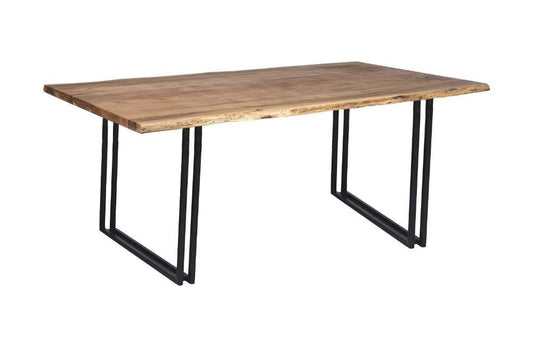 Porter Designs -  Manzanita Live Edge Solid Acacia Wood Dining Table, Natural - 07-196-01-DT82NW-KIT veiw 1