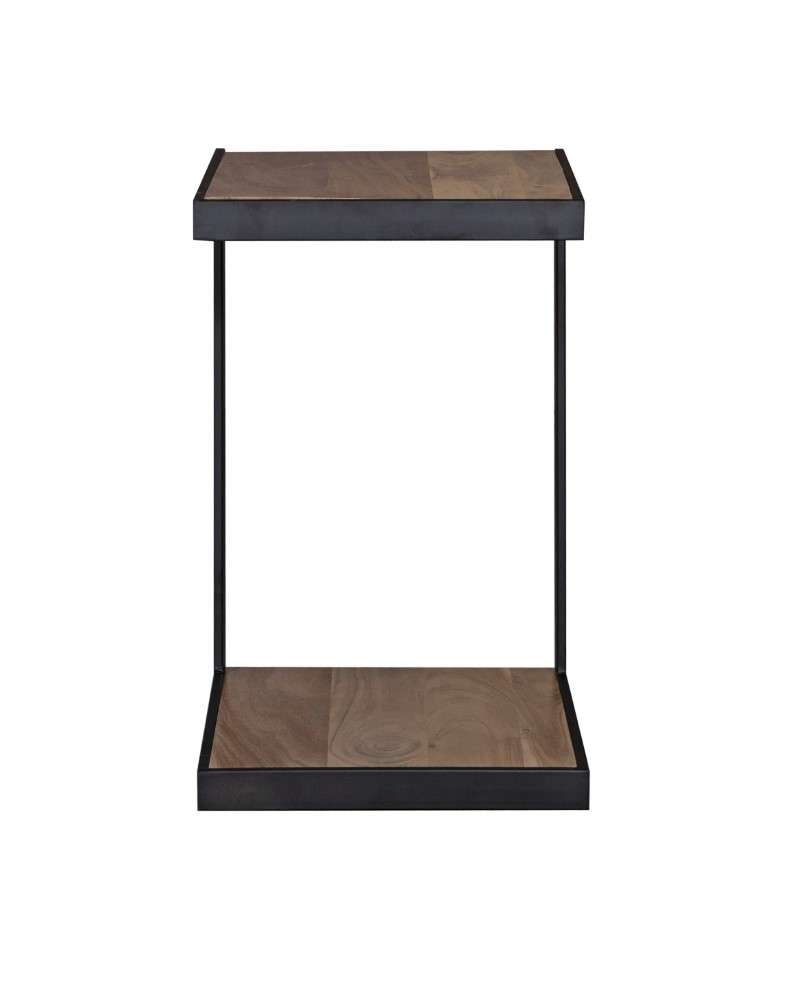 Porter Designs -  Manzanita Live Edge Solid Acacia Wood End Table, Natural - 05-196-12-2418N veiw 2