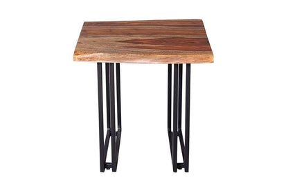 Porter Designs - Manzanita Live Edge Solid Sheesham Wood End Table, Brown - 05-196-07-2340W-KIT veiw 2