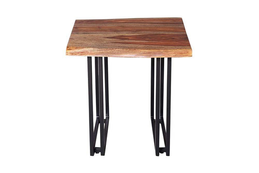 Porter Designs - Manzanita Live Edge Solid Sheesham Wood End Table, Brown - 05-196-07-2340W-KIT veiw 2