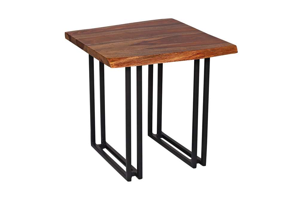 Porter Designs - Manzanita Live Edge Solid Sheesham Wood End Table, Brown - 05-196-07-2340W-KIT veiw 3