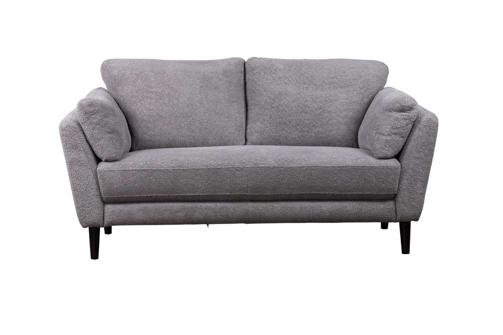 Porter Designs - Marley Boucle Fabric Loveseat, Gray - 01-168-02-3574 veiw 2