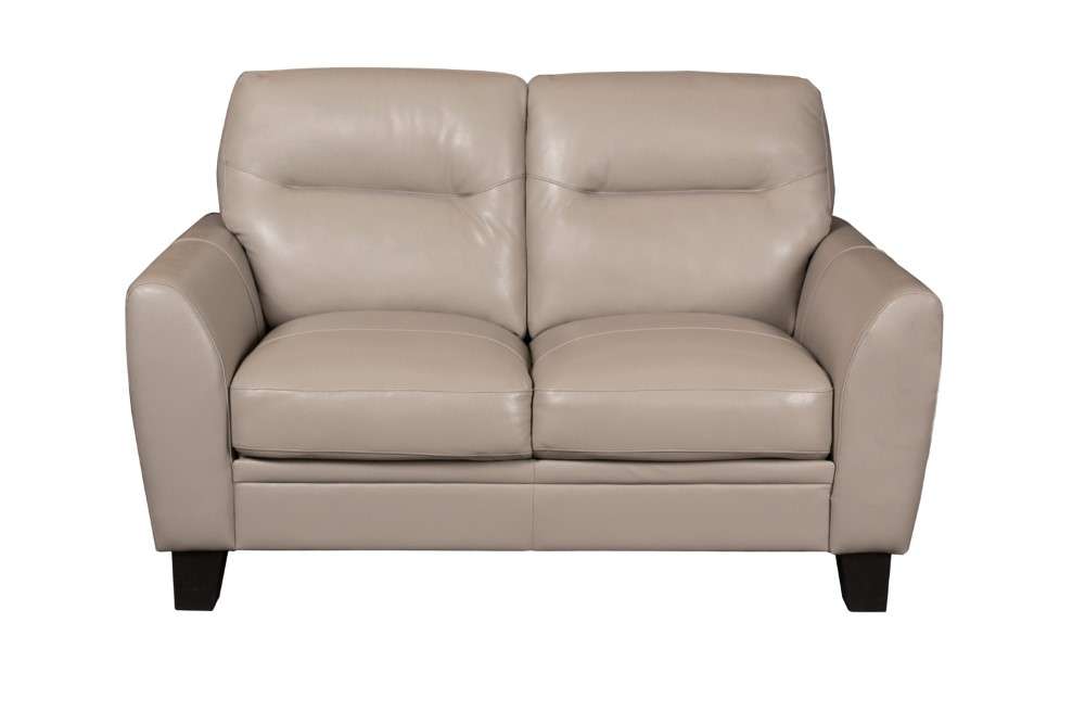 Porter Designs -  Matera Top Quality Leather Loveseat, Cream - 02-189C-02-3617 veiw 2