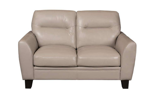 Porter Designs -  Matera Top Quality Leather Loveseat, Cream - 02-189C-02-3617 veiw 2