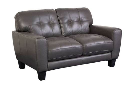 Porter Designs -  Penner Top Grain Leather Loveseat, Gray - 02-189C-02-3078 veiw 1