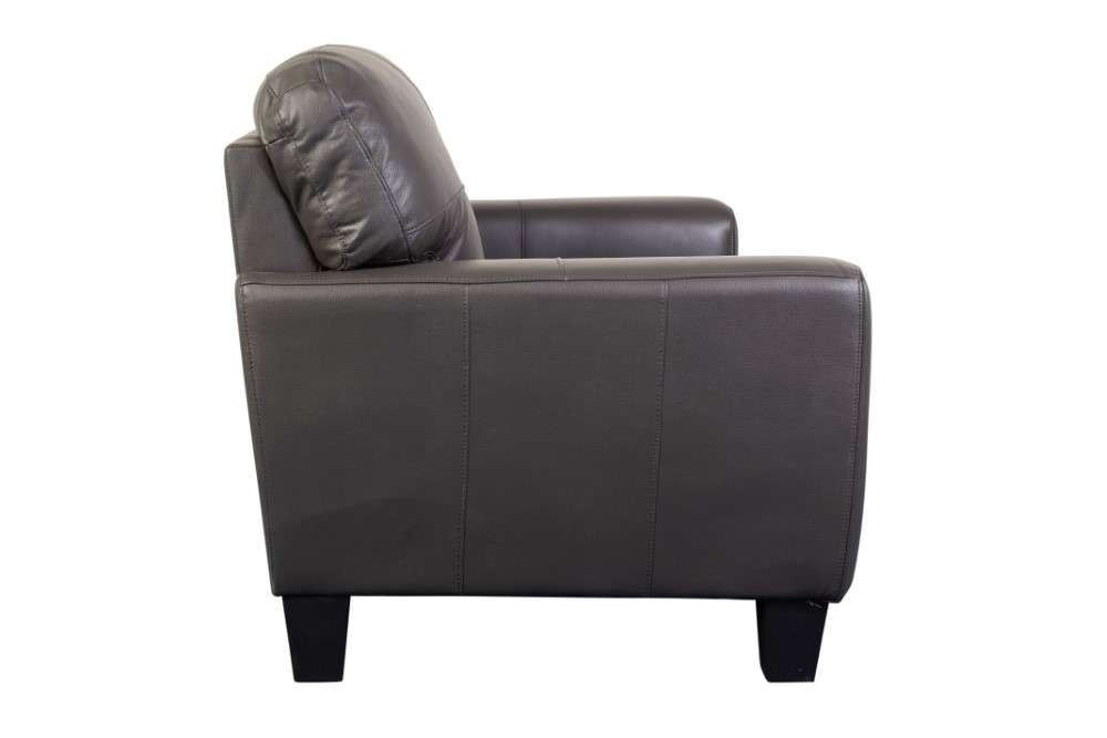 Porter Designs -  Penner Top Grain Leather Loveseat, Gray - 02-189C-02-3078 veiw 3