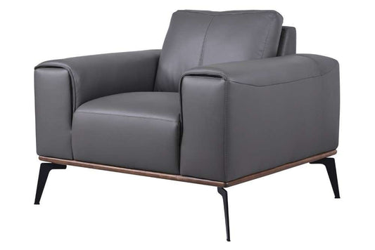 Porter Designs -  Pietro Top Grain Leather Chair, Gray - 02-204C-03-2110 veiw 1
