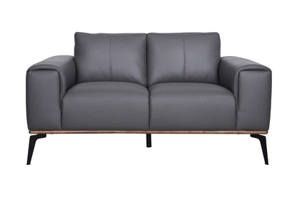 Porter Designs -  Pietro Top Grain Leather Loveseat, Gray - 02-204C-02-2110 veiw 3