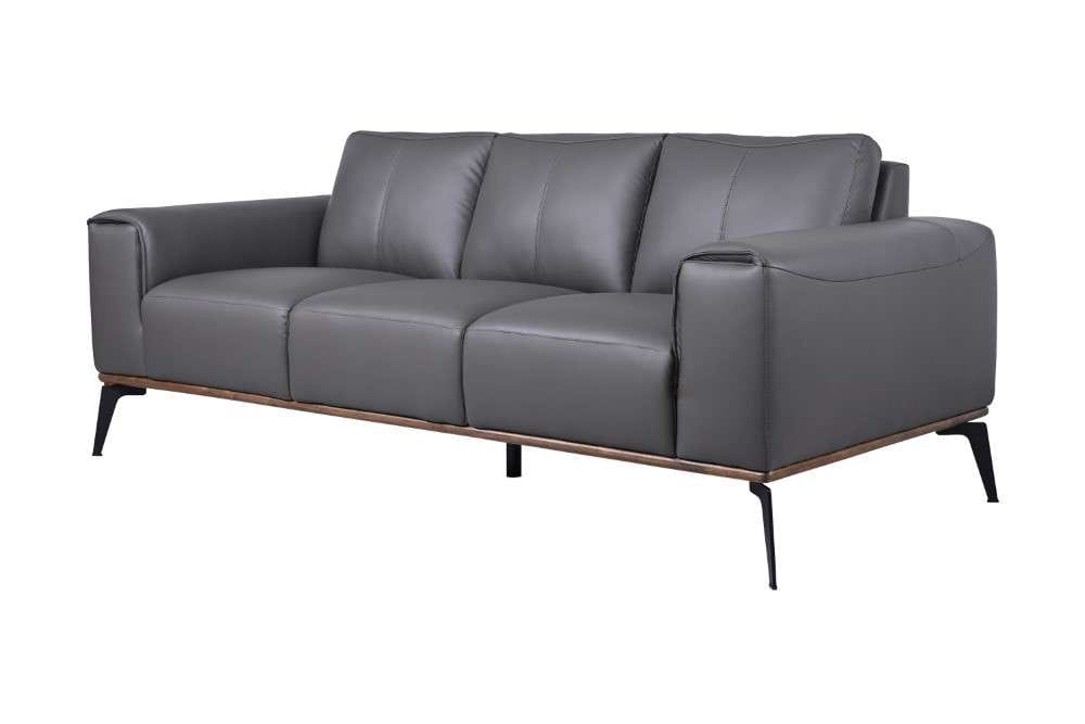 Porter Designs -  Pietro Top Grain Leather Sofa, Gray - 02-204C-01-2110 veiw 1