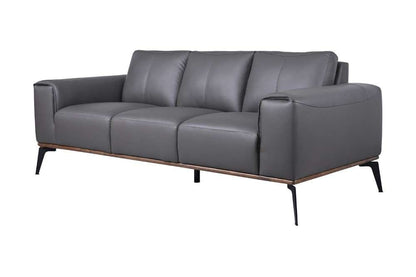Porter Designs -  Pietro Top Grain Leather Sofa, Gray - 02-204C-01-2110 veiw 1