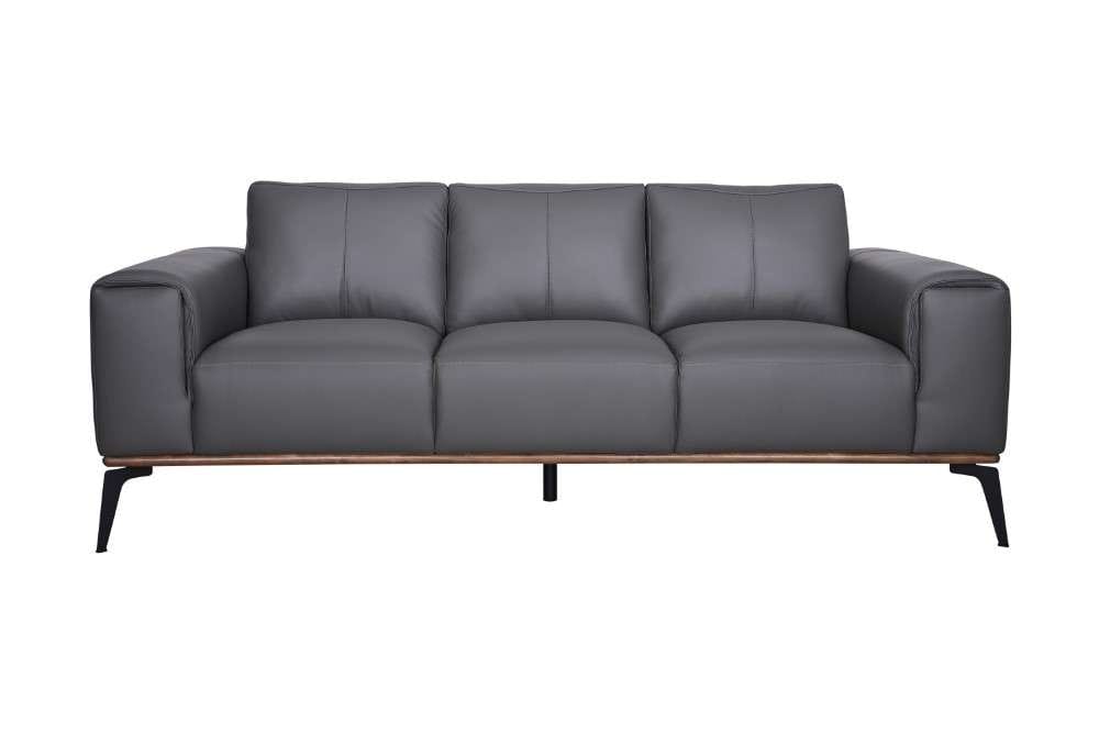 Porter Designs -  Pietro Top Grain Leather Sofa, Gray - 02-204C-01-2110 veiw 3