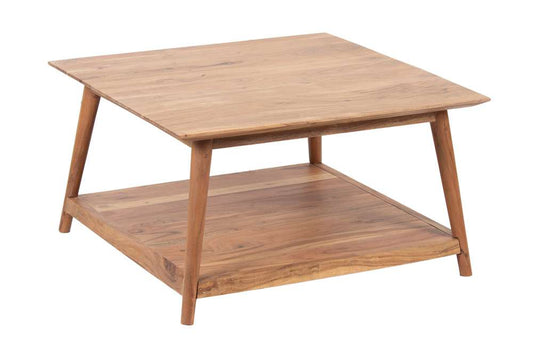 Porter Designs - Portola Solid Acacia Wood Coffee Table, Natural - 05-108-02-5013N veiw 1