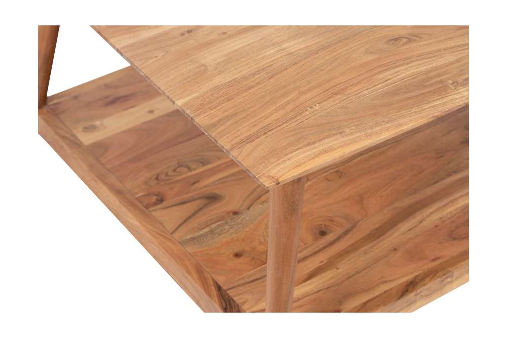 Porter Designs - Portola Solid Acacia Wood Coffee Table, Natural - 05-108-02-5013N veiw 6