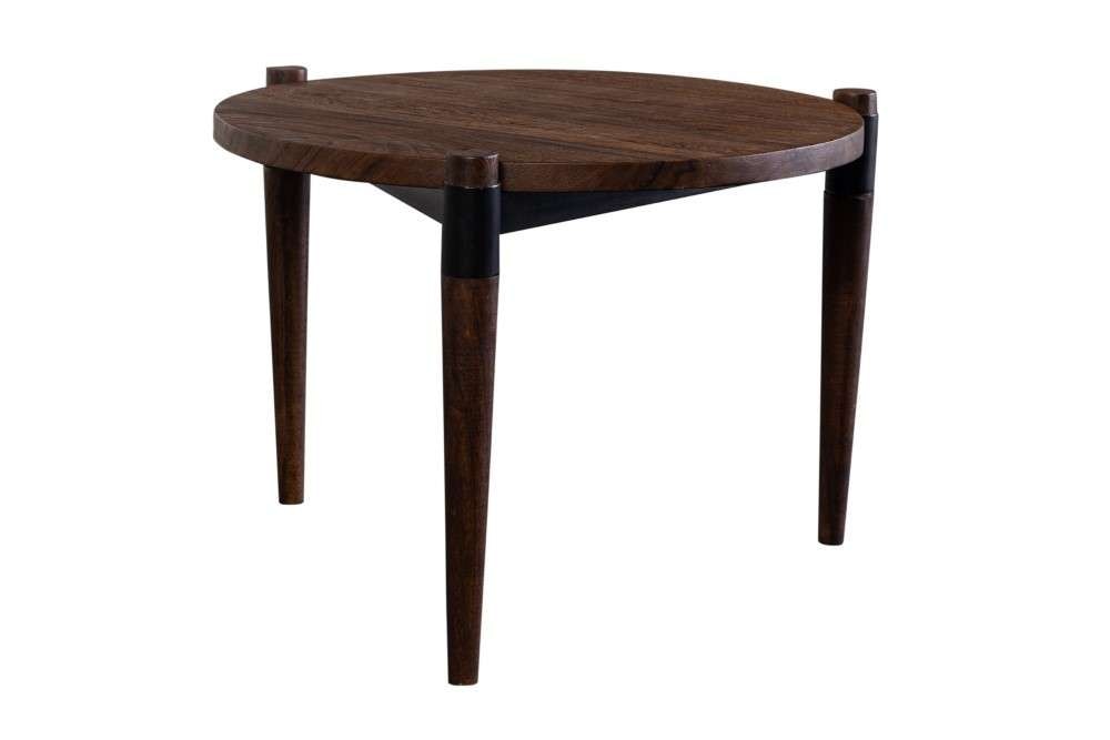 Porter Designs -  Santiago Contemporary Solid Acacia Wood End Table, Brown - 05-108-08-7888 veiw 1