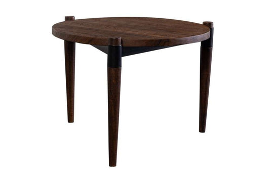 Porter Designs -  Santiago Contemporary Solid Acacia Wood End Table, Brown - 05-108-08-7888 veiw 1