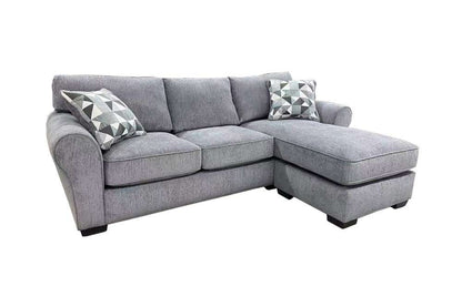 Porter Designs -  Savannah Soft Chenille Reversible Fabric Sectional, Gray - 01-207-16-1731 veiw 1