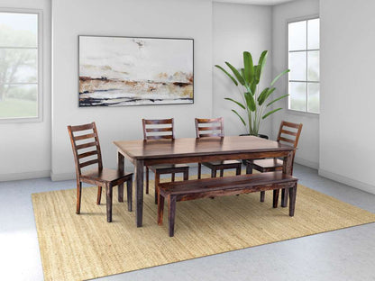 Porter Designs - Sonora Solid Sheesham Wood Dining Table, Gray - 07-116-01-801M veiw 2