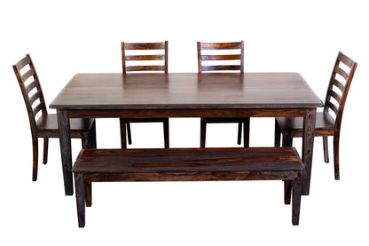 Porter Designs - Sonora Solid Sheesham Wood Dining Table, Gray - 07-116-01-801M veiw 6