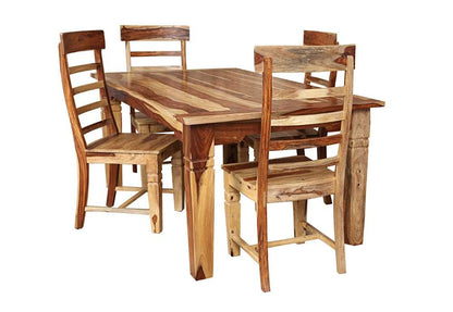 Porter Designs -  Taos Solid Sheesham Wood 72in Rectangular Dining Table, Natural - 07-196-01-9015 veiw 4