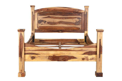 Porter Designs - Taos Solid Sheesham Wood Queen Bed, Natural - 04-196-14-9047N-KIT veiw 3
