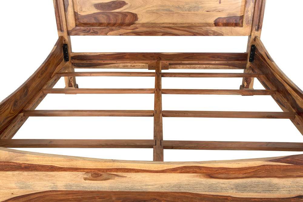 Porter Designs - Taos Solid Sheesham Wood Queen Bed, Natural - 04-196-14-9047N-KIT veiw 10