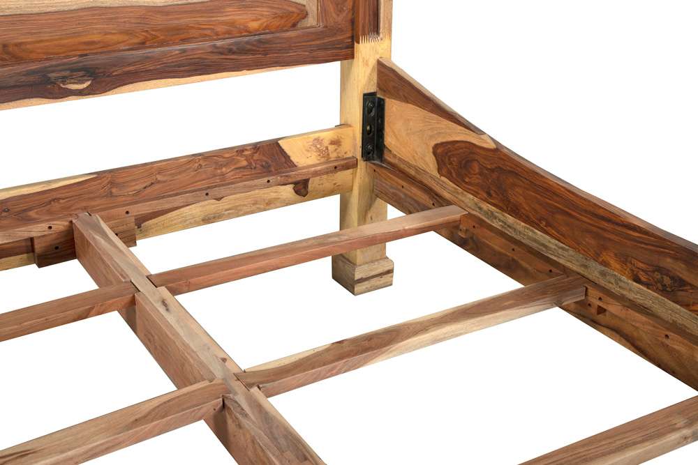 Porter Designs - Taos Solid Sheesham Wood Queen Bed, Natural - 04-196-14-9047N-KIT veiw 11