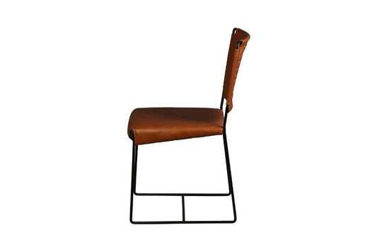 Porter Designs -  Toluca Leather Dining Chair, Brown - 07-218-02-3669 veiw 2