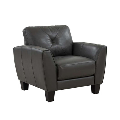 Porter Designs - Trento Top Grain Leather Chair, Gray - 02-189-03-4098 veiw 1