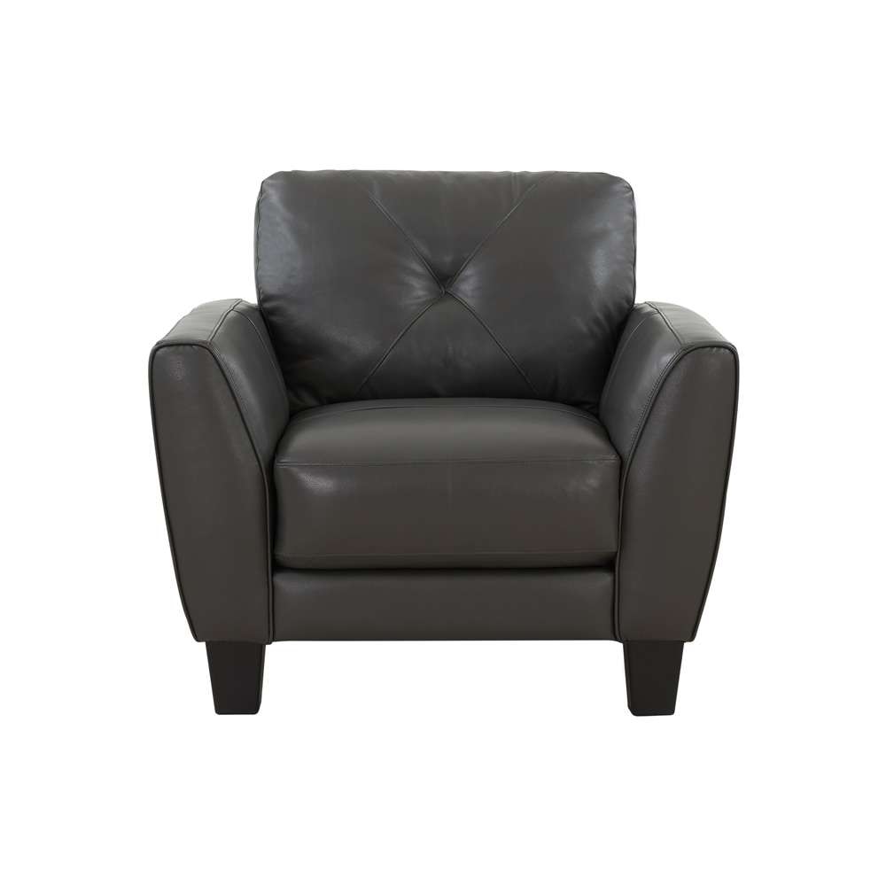 Porter Designs - Trento Top Grain Leather Chair, Gray - 02-189-03-4098 veiw 2
