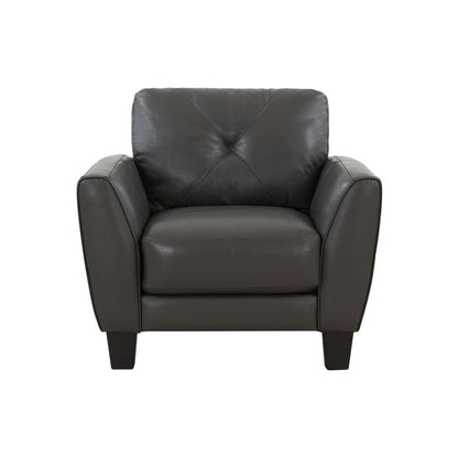 Porter Designs - Trento Top Grain Leather Chair, Gray - 02-189-03-4098 veiw 2
