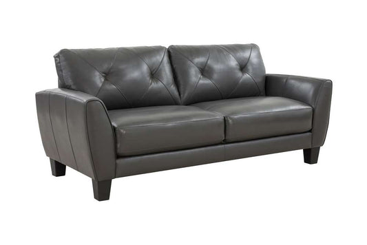 Porter Designs - Trento Top Grain Leather Sofa, Gray - 02-189-01-4098 veiw 1