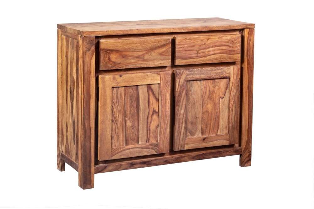 Porter Designs -  Urban Solid Sheesham Wood 2 Drawer Sideboard, Natural - 07-117-20-1422 veiw 1