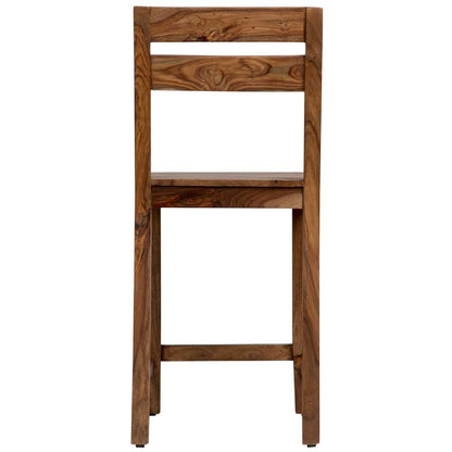 Porter Designs - Urban Solid Sheesham Wood 24in Counter Height Dining Chair, Natural - 07-117-11-1404 veiw 4
