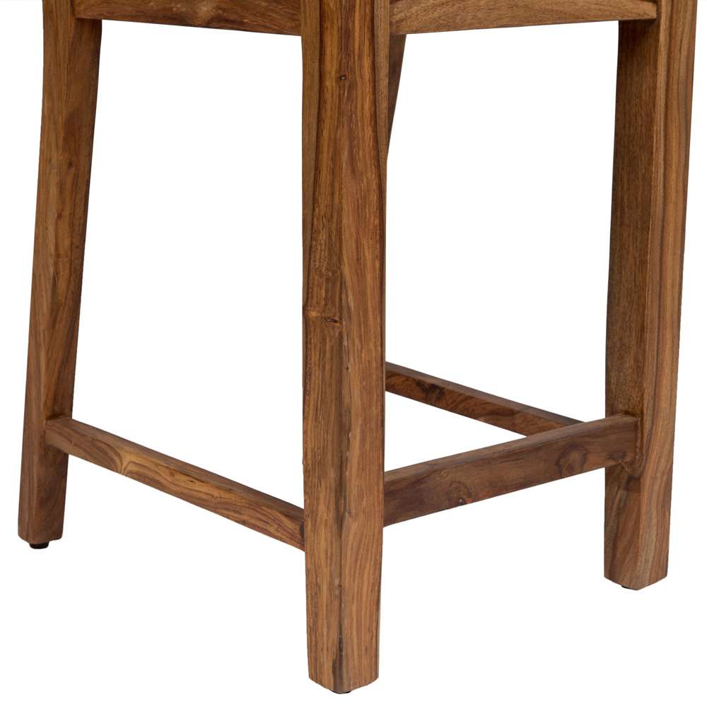 Porter Designs - Urban Solid Sheesham Wood 24in Counter Height Dining Chair, Natural - 07-117-11-1404 veiw 9
