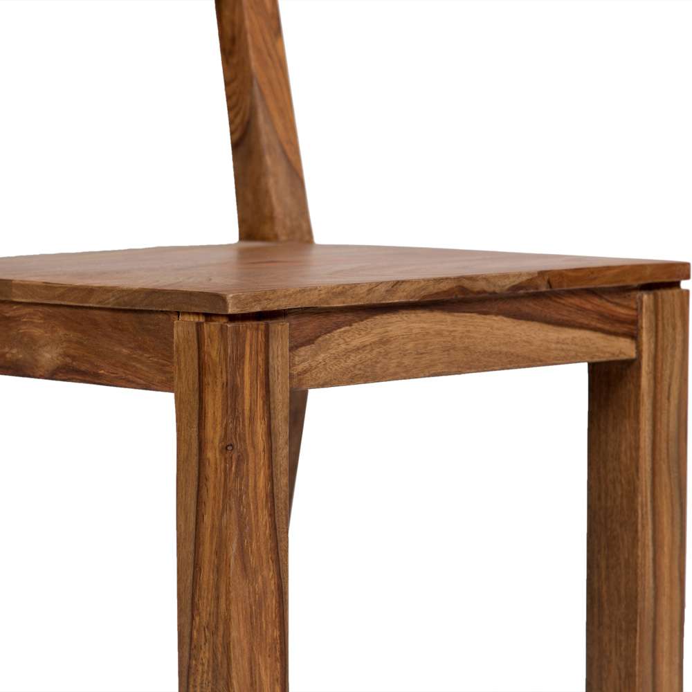 Porter Designs - Urban Solid Sheesham Wood 24in Counter Height Dining Chair, Natural - 07-117-11-1404 veiw 10