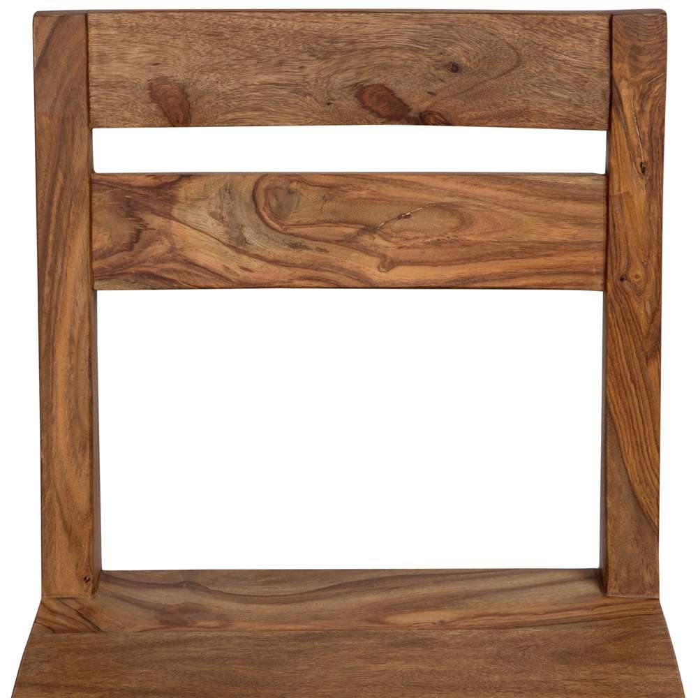 Porter Designs - Urban Solid Sheesham Wood 24in Counter Height Dining Chair, Natural - 07-117-11-1404 veiw 11