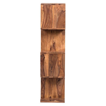 Porter Designs -  Urban Solid Sheesham Wood 4 Shelf Bookcase, Natural - 10-117-01-8056 veiw 3
