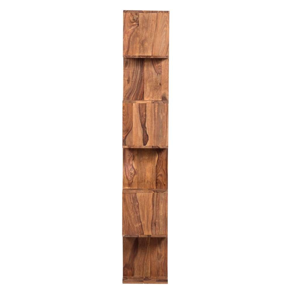 Porter Designs -  Urban Solid Sheesham Wood 6 Shelf Bookcase, Natural - 10-117-01-8043 veiw 3