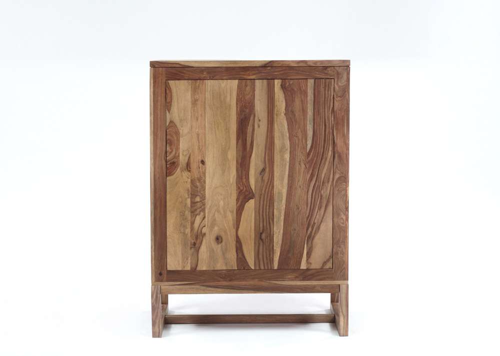 Porter Designs - Urban Solid Sheesham Wood Bar Cabinet, Natural - 07-117-30-1126 veiw 4
