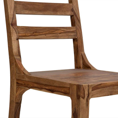Porter Designs -  Urban Solid Sheesham Wood Dining Chair, Brown - 07-117-02-1128 veiw 5