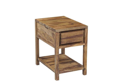 Porter Designs -  Urban Solid Sheesham Wood End Table, Natural - 07-117-07-2922 veiw 1