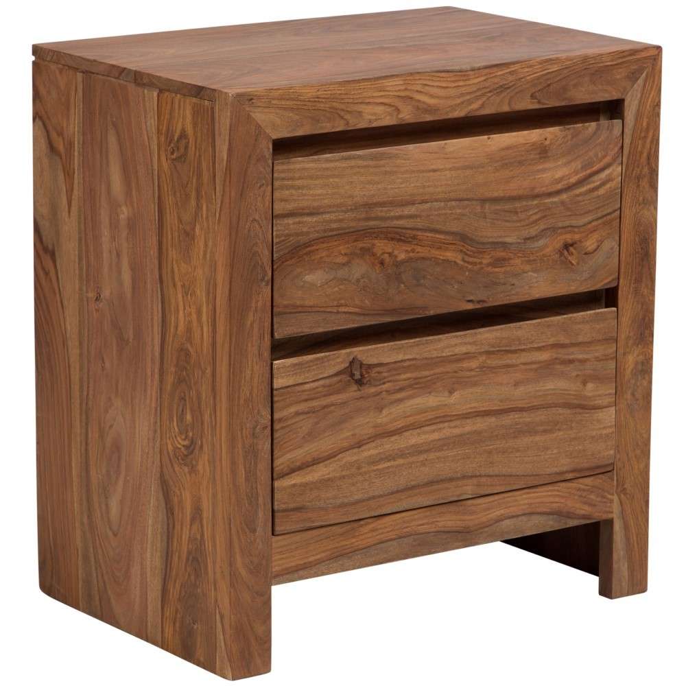 Porter Designs -  Urban Solid Sheesham Wood Nightstand, Brown - 04-117-04-1426 veiw 1