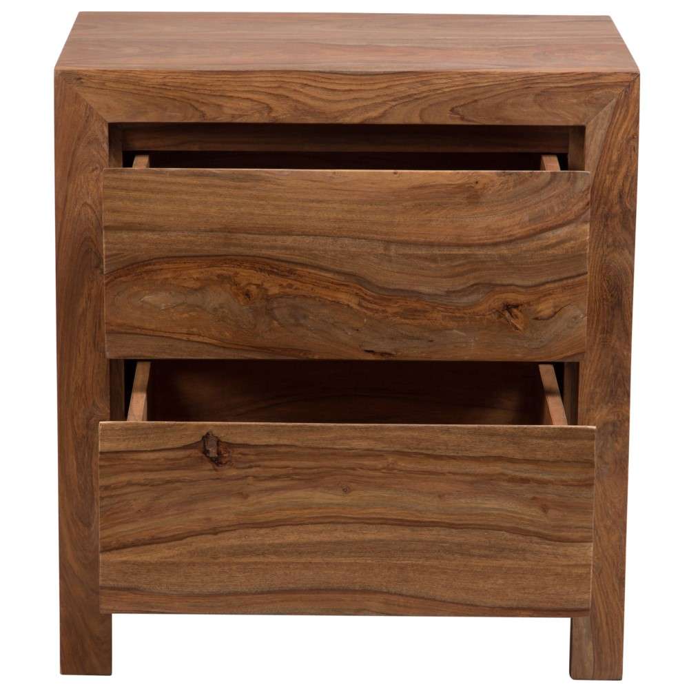 Porter Designs -  Urban Solid Sheesham Wood Nightstand, Brown - 04-117-04-1426 veiw 4