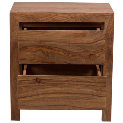Porter Designs -  Urban Solid Sheesham Wood Nightstand, Brown - 04-117-04-1426 veiw 4