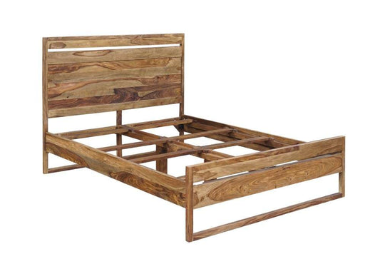 Porter Designs -  Urban Solid Sheesham Wood Queen Bed, Natural - 04-117-14-1425-KIT veiw 1