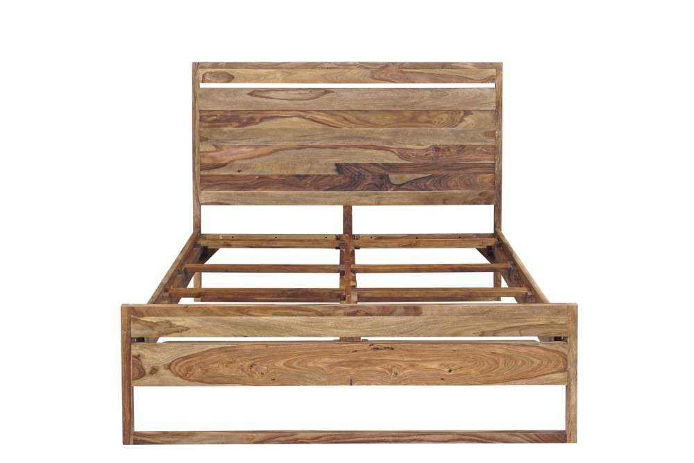 Porter Designs -  Urban Solid Sheesham Wood Queen Bed, Natural - 04-117-14-1425-KIT veiw 3