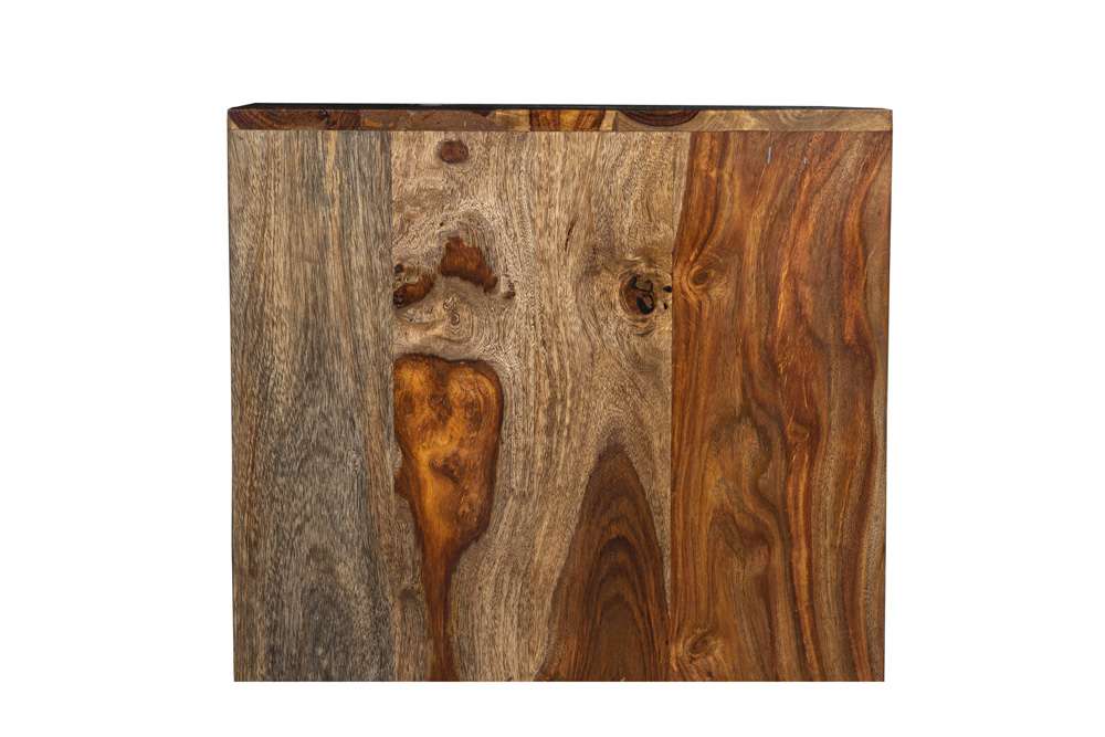 Porter Designs - Waves Solid Sheesham Wood Nightstand, Brown - 04-196-04-W003 veiw 8
