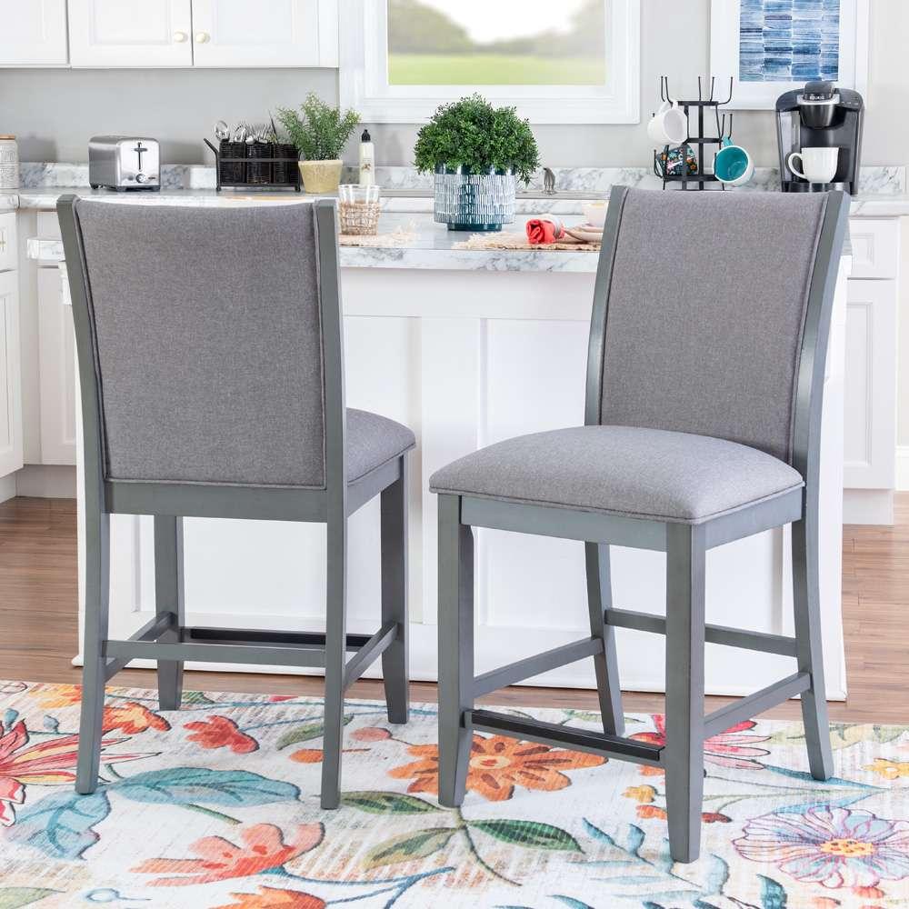 Powell Company - Abbot Counter Stools, Grey (Set of 2) - D1518LD23CS veiw 1