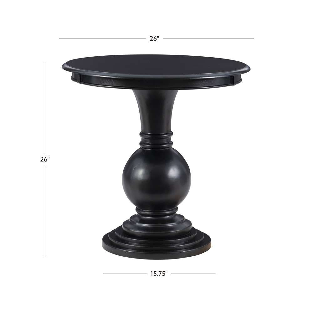 Powell Company - Adeline Round Accent Table Black - D1431A21B veiw 2